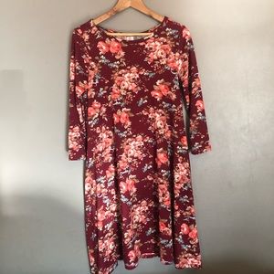 Floral Swing Dress Honey & Lace